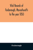 Vital records of Foxborough, Massachusetts