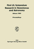 Proceedings of the First Lunar International Laboratory (Lil) Symposium Research in Geosciences and Astronomy