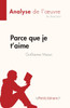 Parce que je t'aime de Guillaume Musso (Analyse de l'œuvre)