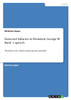 Detected fallacies in President George W. Bush`s speech