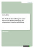 Die Methode des Rollenspiels unter besonderer Berücksichtigung der allgemeinen Erwachsenenbildung