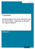Quellenvergleich der Gesta Danorum und der Snorri Edda - Aufgezeigt am Beispiel der Saga des Balders
