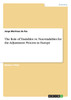 The Role of Tradables vs. Non-tradables for the Adjustment Process in Europe