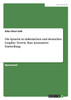 Die Sprache in italienischen und deutschen Graphic Novels. Eine kontrastive Darstellung