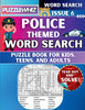 Police - Themed Word Search - Fun & Educational Puzzles for Kids, Teens, and Adults (Large Print Edition)