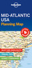 Lonely Planet Mid-Atlantic USA Planning Map
