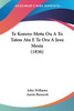 Te Korero-Motu Ou A To Tatou Atu E Te Ora A Jesu Mesia (1836)