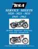 BSA M20, M21 AND M33 'SERVICE SHEETS' 1945-1963 FOR ALL RIGID, SPRING FRAME, GIRDER AND TELESCOPIC FORK MODELS