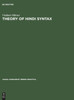 Theory of Hindi syntax