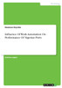 Influence Of Work Automation On Performance Of Nigerian Ports