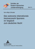 Das autonome internationale Insolvenzrecht Spaniens im Vergleich zum deutschen Recht