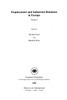 Employment and Industrial Relations in Europe