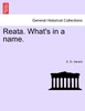 Reata. What's in a name.
