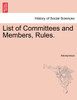 List of Committees and Members, Rules.