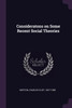Consideratons on Some Recent Social Theories