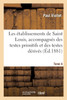 Les établissements de Saint Louis. Tome 4