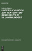 Untersuchungen zur Textsortengeschichte im 19. Jahrhundert