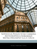 Sophoclis Philoctetae Carmina Antistrophica Eorumque Metra Descripsit G.C.F. Lisch