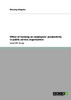 Effect of training on employees' productivity in public service organisation