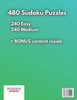 Maximum Activity 9x9 Sudoku easy to medium