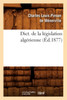 Dict. de la législation algérienne (Éd.1877)