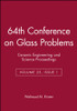 64th Conference on Glass Problems, Volume 25, Issue 1