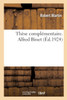 Thèse complémentaire. Alfred Binet