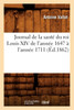 Journal de la santé du roi Louis XIV de l'année 1647 à l'année 1711 (Éd.1862)
