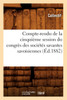 Compte-rendu de la cinquième session du congrès des sociétés savantes savoisiennes (Éd.1882)