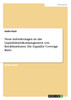 Neue Anforderungen an das Liquiditätsrisikomanagement von Kreditinstituten. Die Liquidity Coverage Ratio
