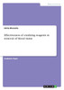 Effectiveness of oxidizing reagents in removal of blood stains