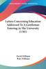 Letters Concerning Education Addressed To A Gentleman Entering At The University (1785)