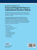 Handbook of Research on Fuzzy and Rough Set Theory in Organizational Decision Making