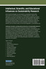 Intellectual, Scientific, and Educational Influences on Sustainability Research