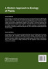 A Modern Approach to Ecology of Plants
