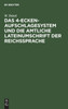 Das 4-Ecken-Aufschlagesystem und die amtliche Lateinumschrift der Reichssprache