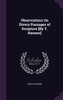 Observations On Divers Passages of Scripture [By T. Harmer]