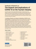 Handbook of Research on the Impacts and Implications of COVID-19 on the Tourism Industry, VOL 1