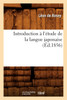 Introduction à l'étude de la langue japonaise, (Éd.1856)