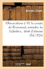 Observations à M. le comte de Peyronnet, ministre de la Justice,  droit d'aînesse