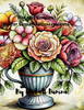 Retro Flowers . Color Vintage Illustrations