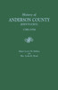 History of Anderson County [Kentucky], 1780-1936; Begun in 1884 by Major Lewis W. McKee, Concluded in 1936 by Mrs. Lydia K. Bond