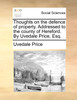 Thoughts on the defence of property. Addressed to the county of Hereford. By Uvedale Price, Esq.