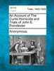 An Account of the Curtis Homicide and Trials of John E. Poindexter