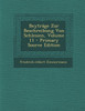 Beyträge Zur Beschreibung Von Schlesien, Volume 11
