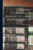 Thomas Lillibridge of Newport, R. I., and his Descendants