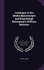 Catalogue of the Books Manuscripts and Engravings Belonging to William Menzies