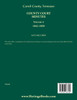 Carroll County, Tennessee County Court Minutes, Volume 4, 1843-1850