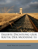 Erlebte Dichtung (zur Kritik Der Moderne Ii)
