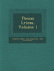 Poes�as L�ricas, Volume 1